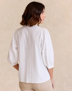 Polin et moi Maternidad|Blusas Y Camisas*Camisa Mangas Tulipa BLANCO
