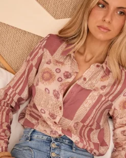 Polin et moi Maternidad|Blusas Y Camisas*Camisa Patchwork Nimue MALVA