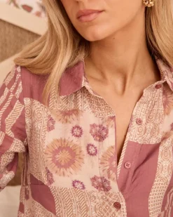 Polin et moi Maternidad|Blusas Y Camisas*Camisa Patchwork Nimue MALVA