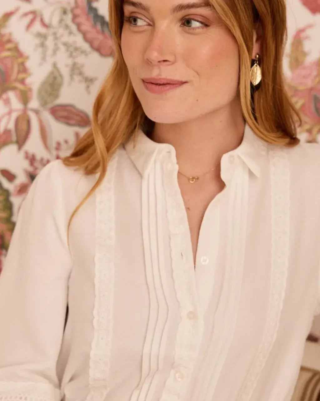 Polin et moi Maternidad|Blusas Y Camisas*Camisa Puntilla Nere BLANCO