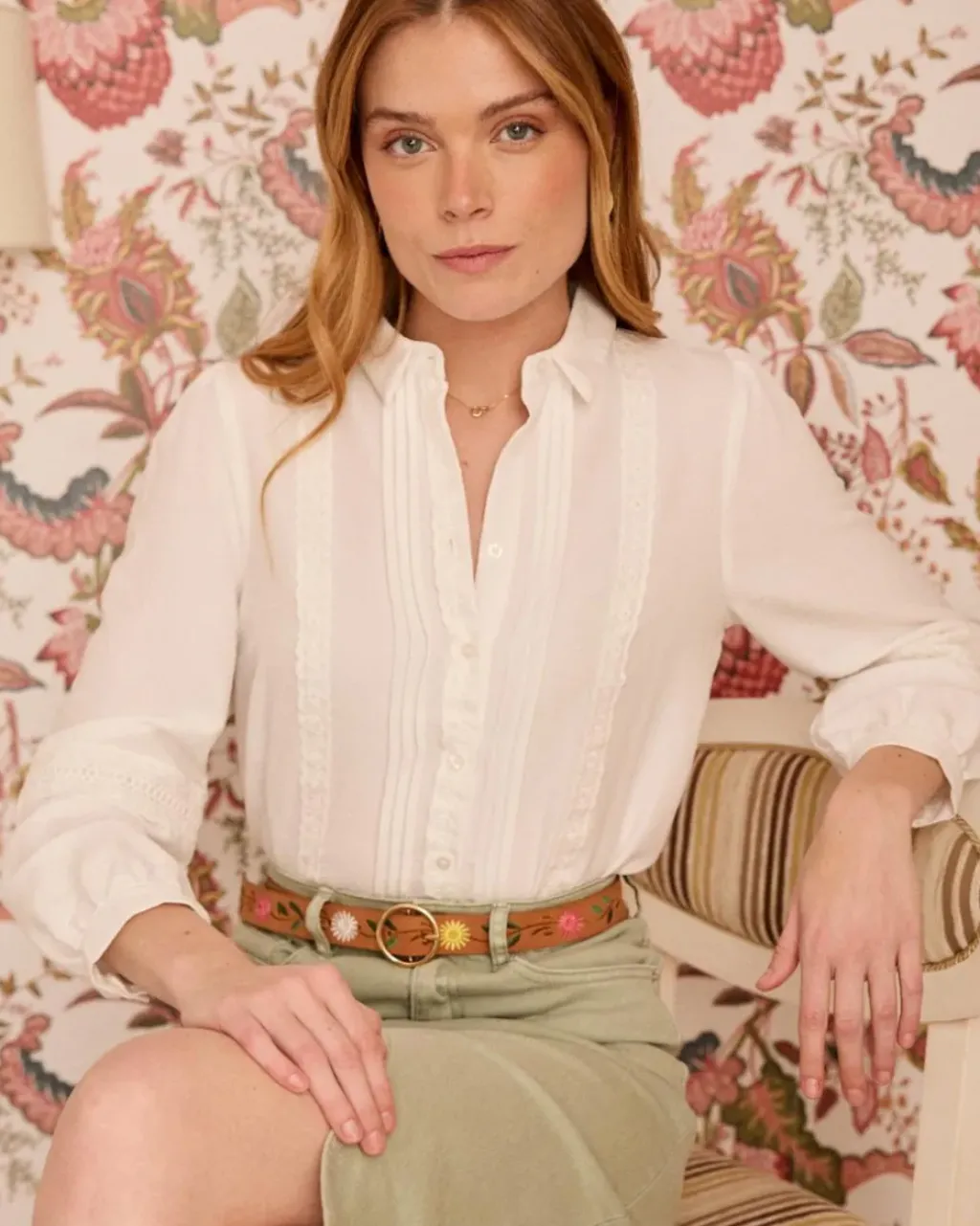 Polin et moi Maternidad|Blusas Y Camisas*Camisa Puntilla Nere BLANCO