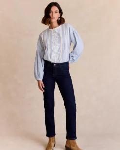 Polin et moi Blusas Y Camisas*Camisa Rayas Simona Celeste