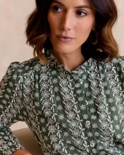 Polin et moi Maternidad|Blusas Y Camisas*Camisa Volante Aurora verdebosque