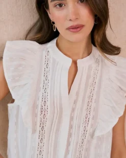 Polin et moi Maternidad|Blusas Y Camisas*Camisa Volante Ish blanco
