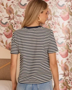 Polin et moi Camisetas Y Tops*Camiseta Marinera Edra Marino