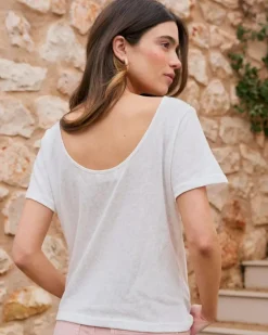 Polin et moi Camisetas Y Tops*Camiseta Trenzado Aubrienne blanco