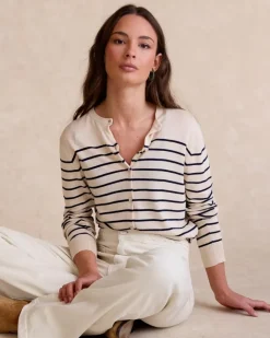 Polin et moi Punto|Cardigans Y Jerseis*Cardigan Rayas Dirunia Crudo