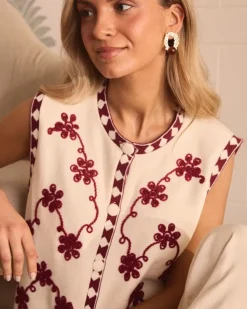 Polin et moi Maternidad|Blazer Y Cazadoras*Chaleco Estampado Zelinda Crudo