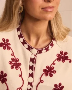 Polin et moi Maternidad|Blazer Y Cazadoras*Chaleco Estampado Zelinda Crudo