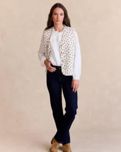 Polin et moi Blazer Y Cazadoras*Chaleco Flores Alina Crudo