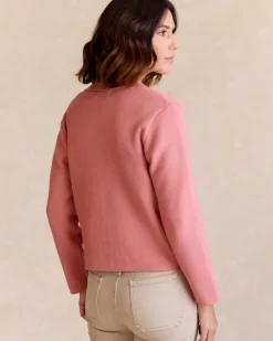 Polin et moi Blazer Y Cazadoras|Punto*Chaqueta Corta Rosa