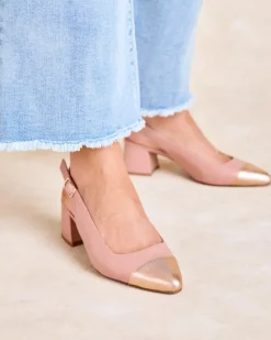 Polin et moi Zapatos De Tacón*Destalonado Punta Teyla Rosa