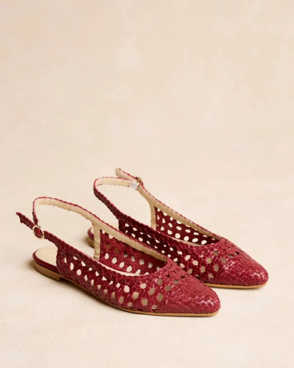 Polin et moi Trenzados|Bailarinas*Destalonado Trenzado Cherry Cereza