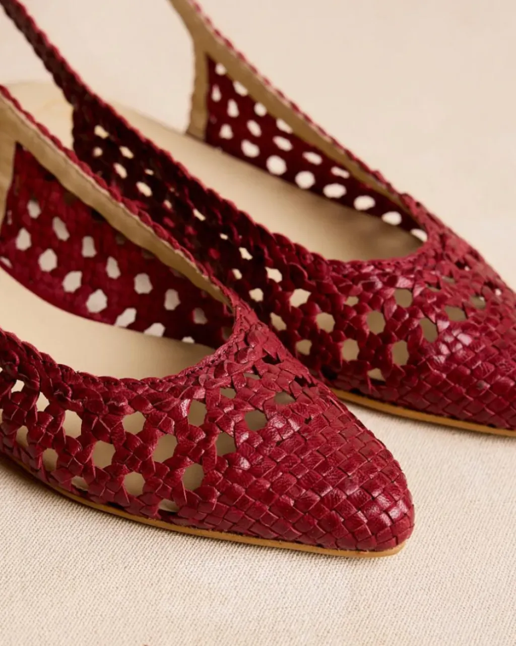 Polin et moi Trenzados|Bailarinas*Destalonado Trenzado Cherry Cereza