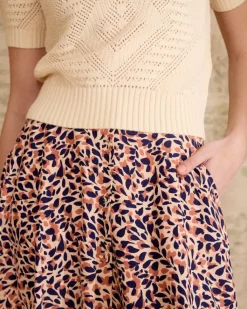 Polin et moi Maternidad|Faldas*Falda Estampada Con Botones Lita Nude