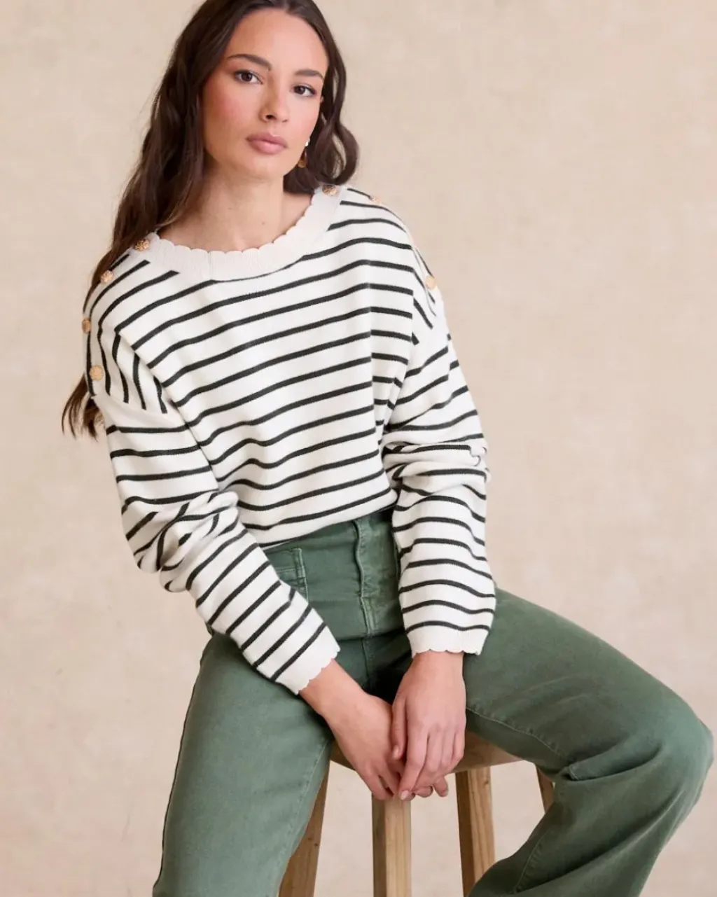 Polin et moi Cardigans Y Jerseis*Jersey Rayas Lucía verdebosque