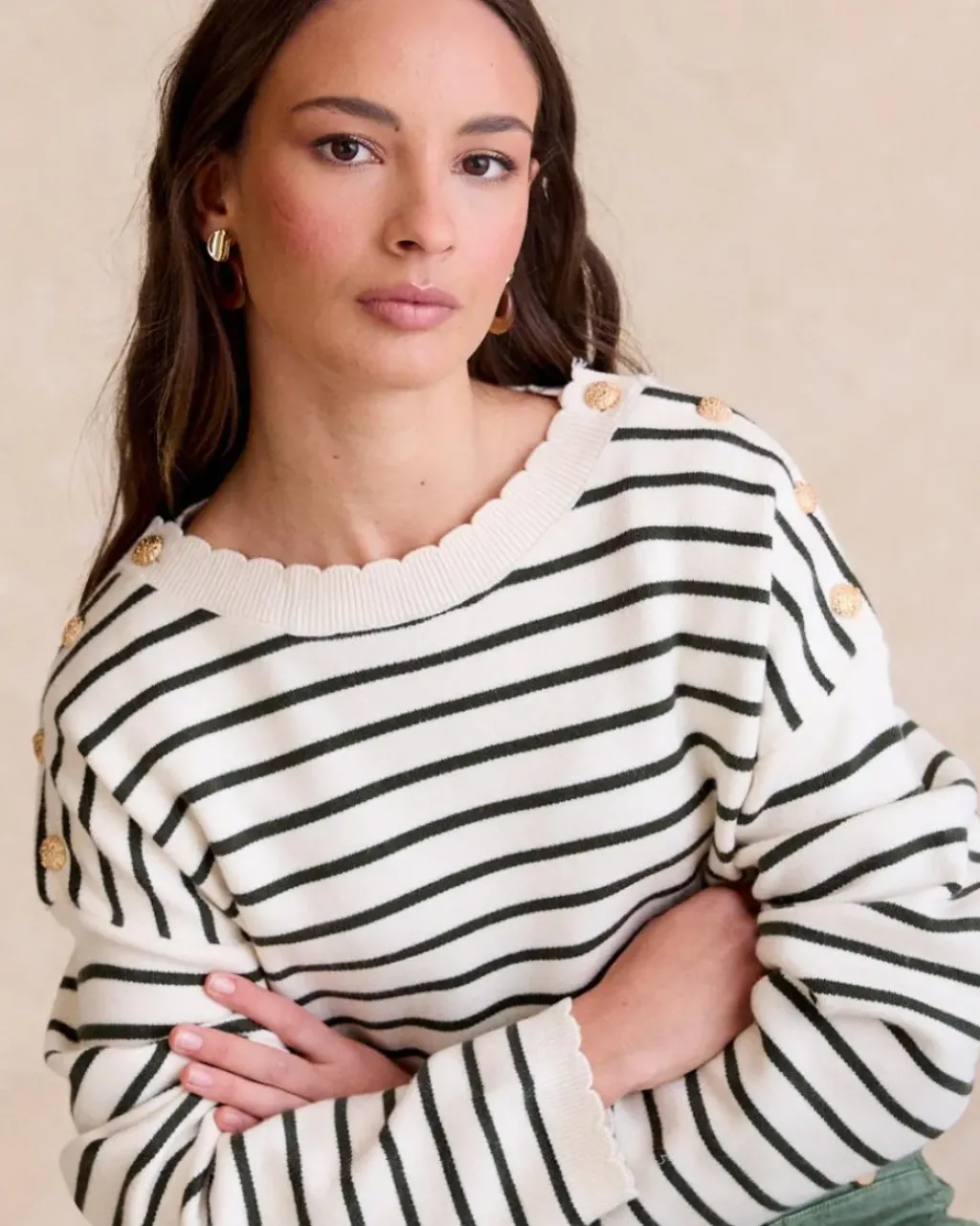 Polin et moi Cardigans Y Jerseis*Jersey Rayas Lucía verdebosque