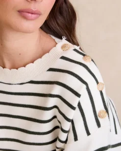 Polin et moi Cardigans Y Jerseis*Jersey Rayas Lucía verdebosque