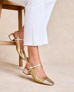 Polin et moi Zapatos De Tacón*Mary Jane Elbia Oro