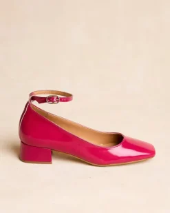 Polin et moi Zapatos De Tacón*Mary Jane Frambuesa