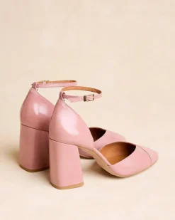 Polin et moi Zapatos De Tacón*Mary Jane Marina Nude