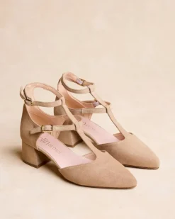 Polin et moi Zapatos De Tacón*Mary Jane Tiras Arianna BEIGE