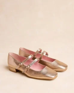 Polin et moi Zapatos De Tacón*Mary Jane Zoe Oro