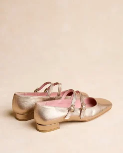 Polin et moi Zapatos De Tacón*Mary Jane Zoe Oro