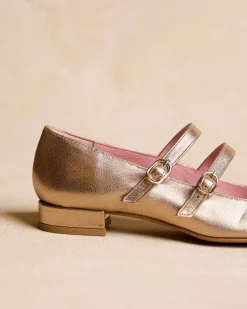 Polin et moi Zapatos De Tacón*Mary Jane Zoe Oro