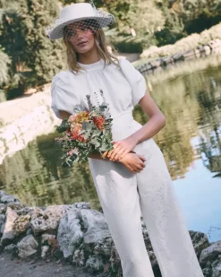 Polin et moi Novia*Mono Novia Aylén blanco