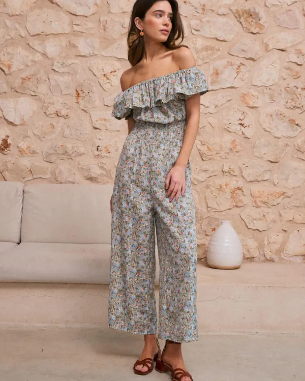 Polin et moi Vestidos Y Monos*Mono Volante Grace Turquesa