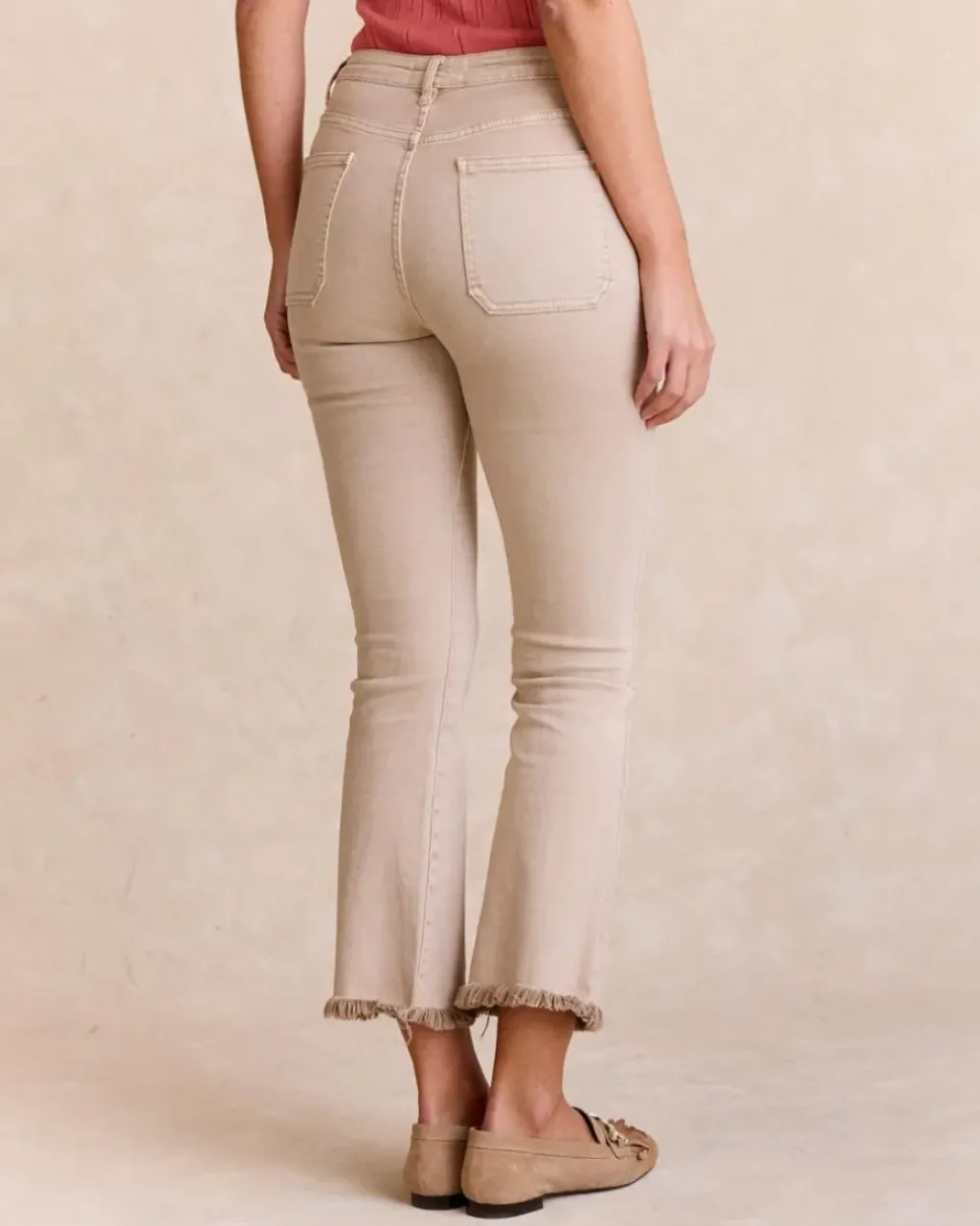 Polin et moi Pantalones*Pantalón Denim Kasandra beige