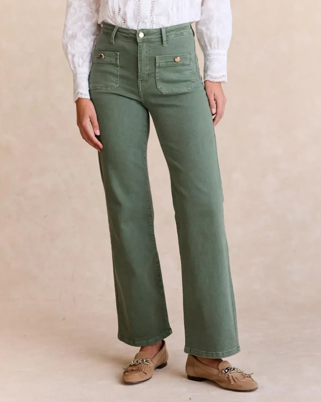 Polin et moi Pantalones*Pantalón Denim Kasandra verdebosque