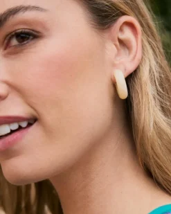 Polin et moi Bisuteria*Pendientes Aros Léa blanco