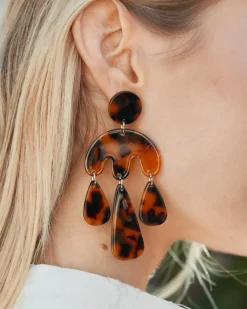 Polin et moi Bisuteria*Pendientes Largo Care camel