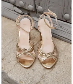 Polin et moi Novia|Sandalias*Sandalia Nudo Clotis Oro