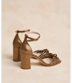 Polin et moi Novia|Sandalias*Sandalia Nudo Lula Bronce