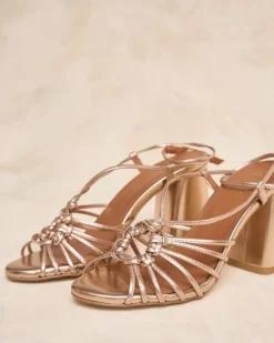 Polin et moi Novia|Sandalias*Sandalia Nudo Navy Bronce