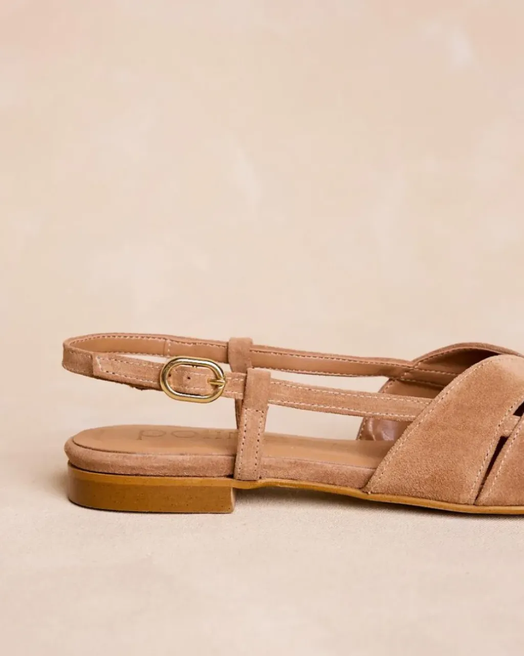 Polin et moi Sandalias*Sandalia Plana CAMEL