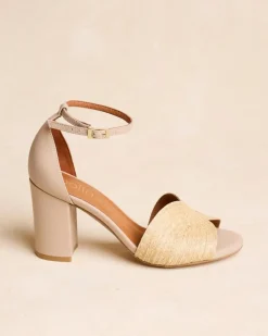 Polin et moi Sandalias*Sandalia Rafia Aless beige