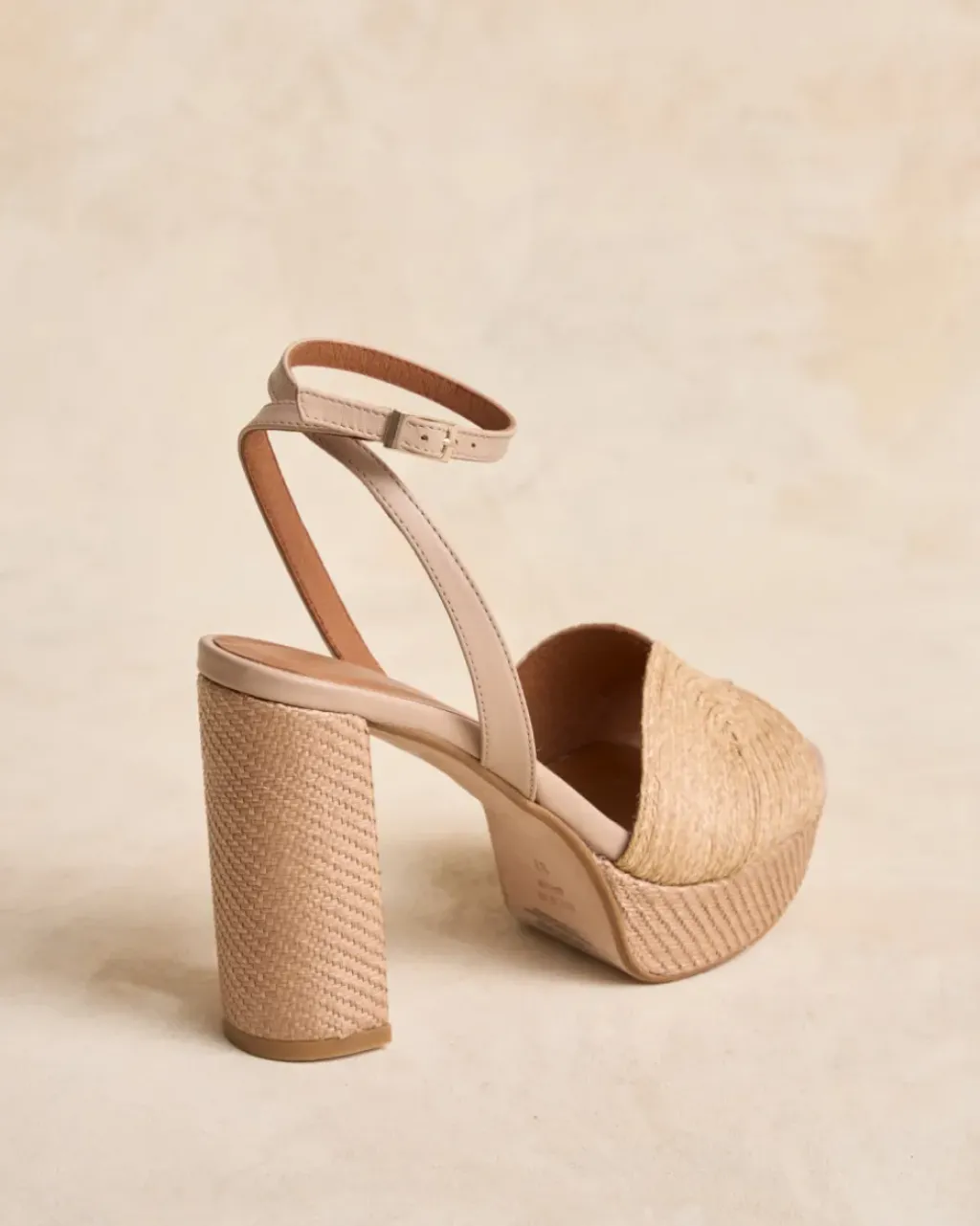Polin et moi Sandalias*Sandalia Rafia Navia BEIGE