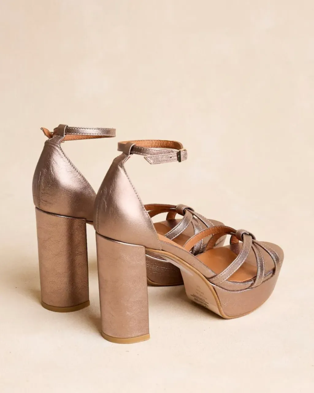 Polin et moi Sandalias*Sandalia Tiras Antonella Bronce
