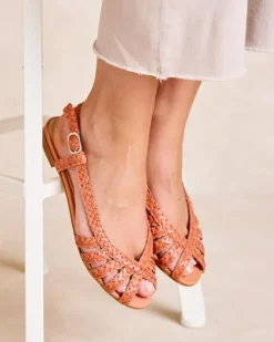 Polin et moi Sandalias*Sandalia Trenzada Aniala NARANJA