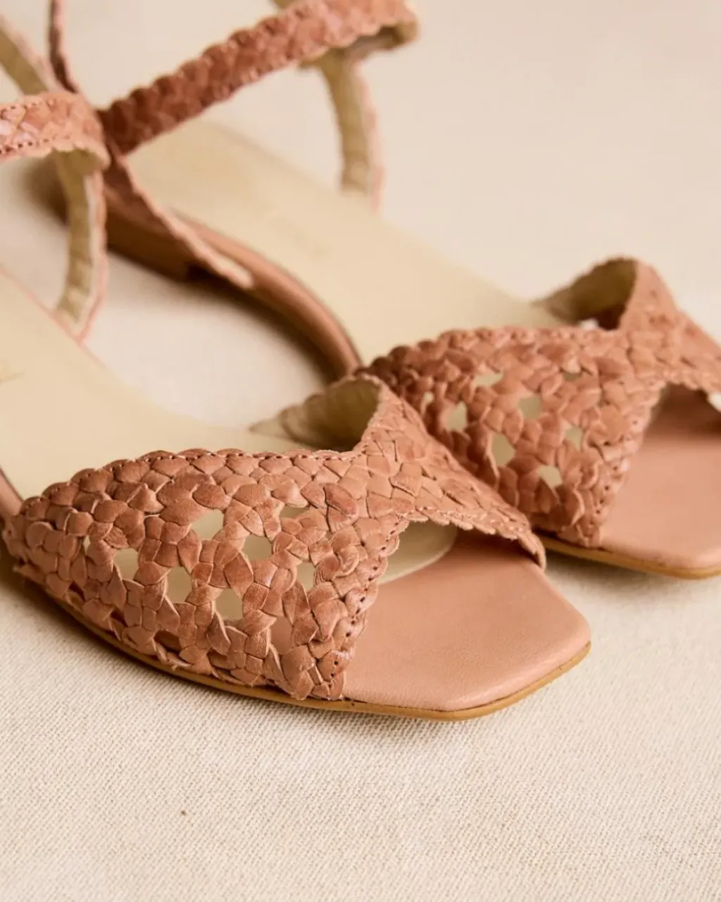 Polin et moi Sandalias|Trenzados*Sandalia Trenzada Anne CAMEL