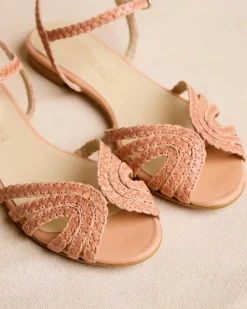 Polin et moi Sandalias*Sandalia Trenzada Elva camel