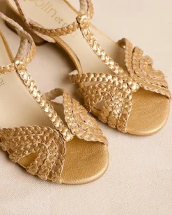 Polin et moi Sandalias*Sandalia Trenzada Sabina Oro