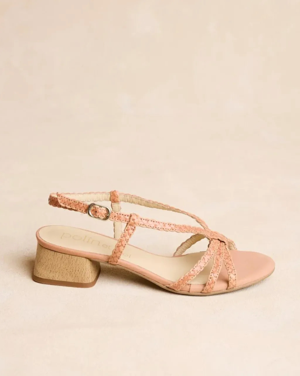 Polin et moi Sandalias|Trenzados*Sandalia Trenzada Tezza camel