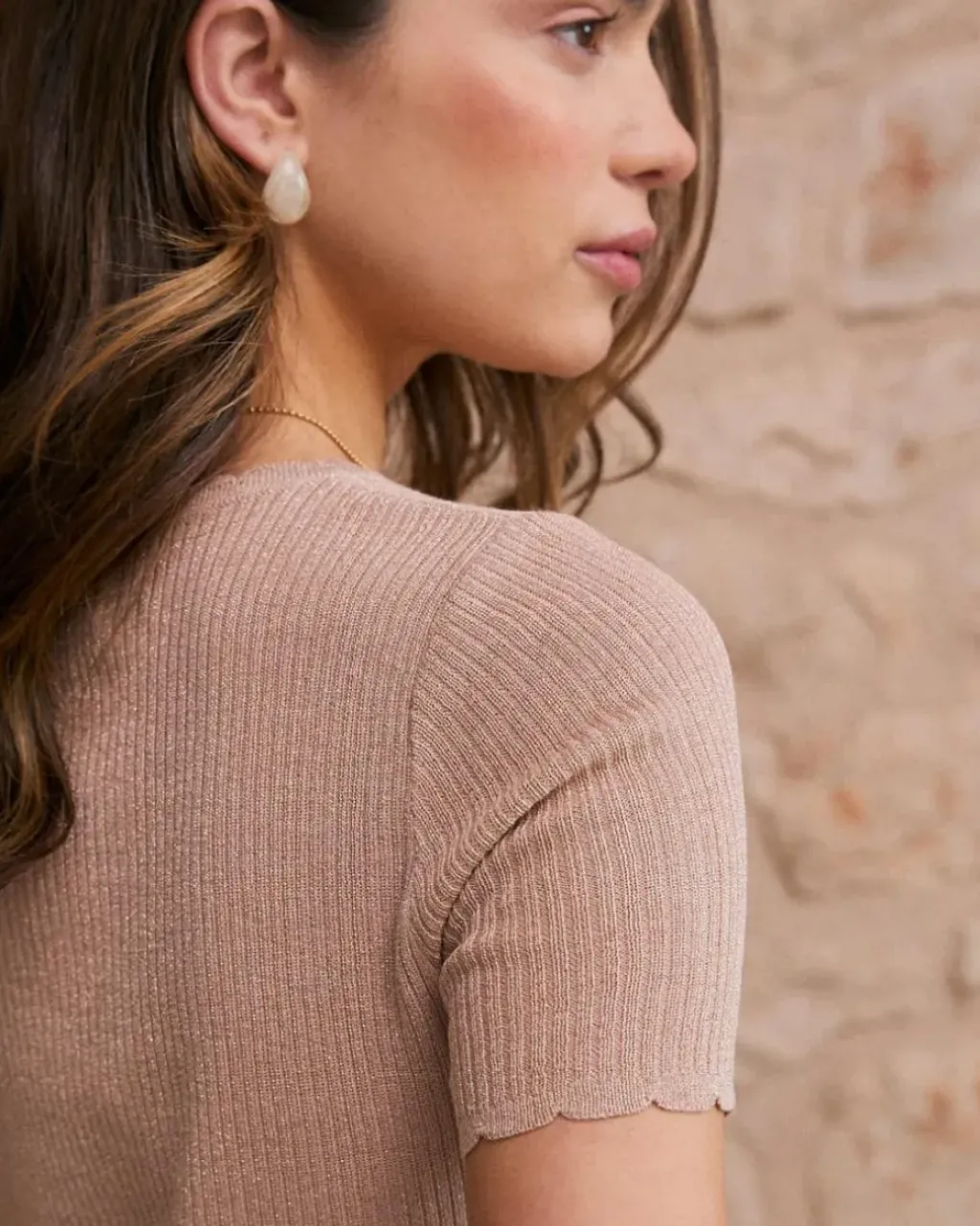 Polin et moi Punto|Camisetas Y Tops*Top Lurex Dioni Nude