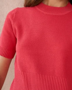 Polin et moi Camisetas Y Tops*Top Punto Allegra coral