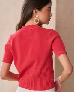 Polin et moi Camisetas Y Tops*Top Punto Allegra coral